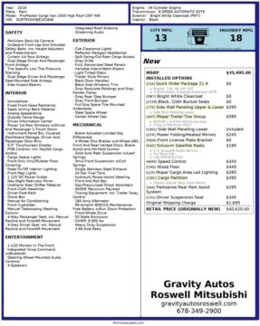 Another view of 2018 Ram ProMaster 2500 High Roof for sale in Roswell, GA at Gravity Autos Roswell