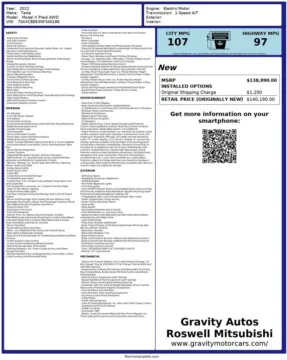 Another view of 2022 Tesla Model X Plaid for sale in Roswell, GA at Gravity Autos Roswell