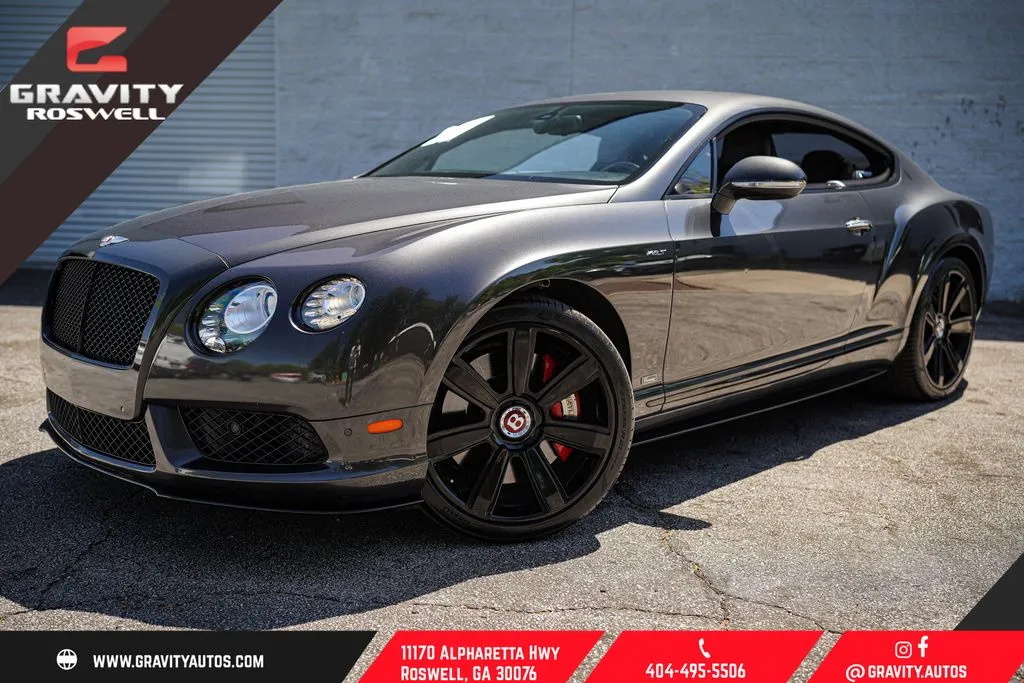 Black 2015 Bentley Continental GT V8 S for sale in Roswell, GA