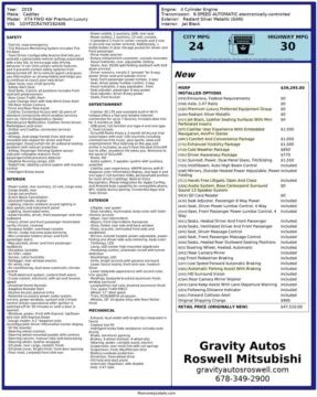 Another view of 2019 Cadillac XT4 Premium Luxury for sale in Roswell, GA at Gravity Autos Roswell