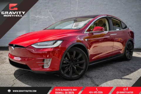 Red 2017 Tesla Model X 90D for sale in Roswell, GA