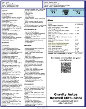 Another view of 2024 Mercedes-Benz EQE 350+ Sedan for sale in Roswell, GA at Gravity Autos Roswell