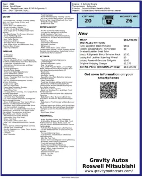 Another view of 2022 Land Rover Range Rover Velar P250 R-Dynamic S for sale in Roswell, GA at Gravity Autos Roswell