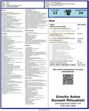 Another view of 2023 Jeep Grand Cherokee 4xe for sale in Roswell, GA at Gravity Autos Roswell