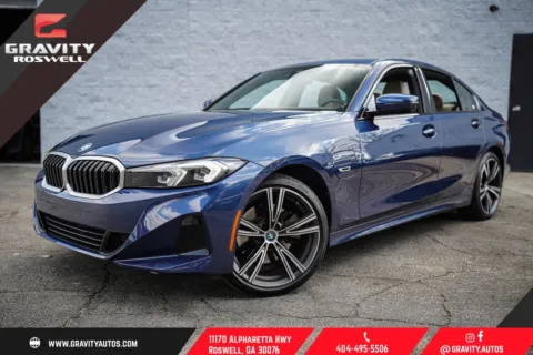 Blue 2023 BMW 3 Series 330e iPerformance for sale in Roswell, GA