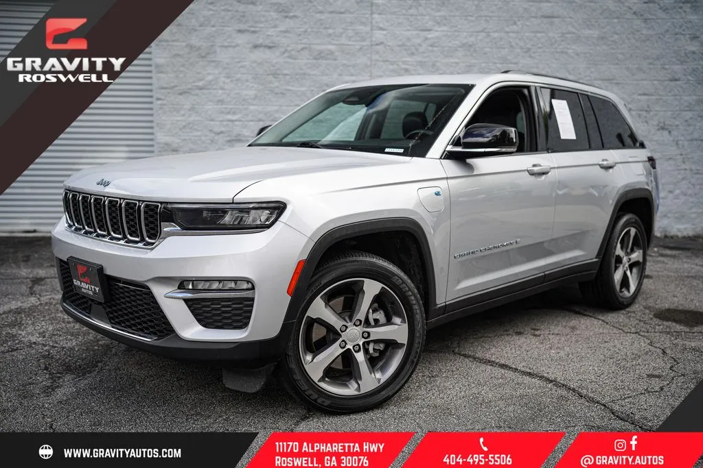 Silver 2023 Jeep Grand Cherokee 4xe for sale in Roswell, GA