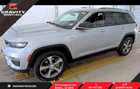 Silver 2023 Jeep Grand Cherokee 4xe for sale in Roswell, GA