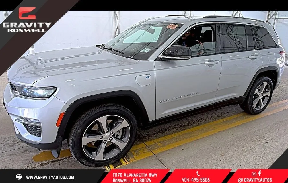 Silver 2023 Jeep Grand Cherokee 4xe for sale in Roswell, GA