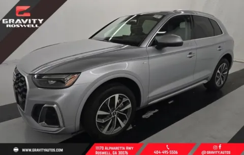 Silver 2023 Audi Q5 45 S line Premium for sale in Roswell, GA