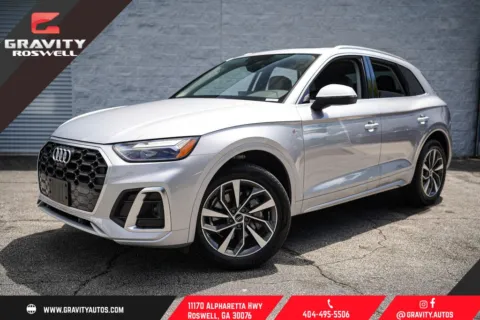 Silver 2023 Audi Q5 45 S line Premium for sale in Roswell, GA