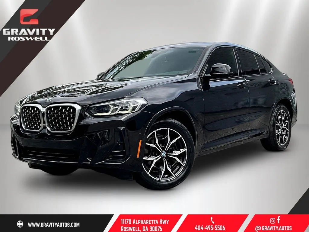 Black 2022 BMW X4 xDrive30i for sale in Roswell, GA