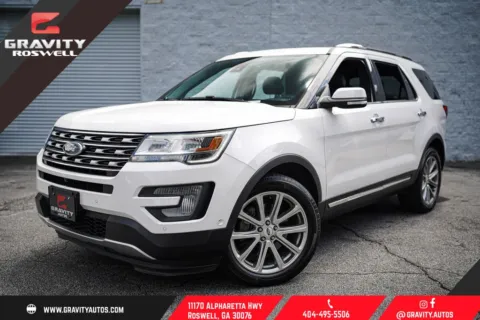 White 2017 Ford Explorer Limited for sale in Roswell, GA