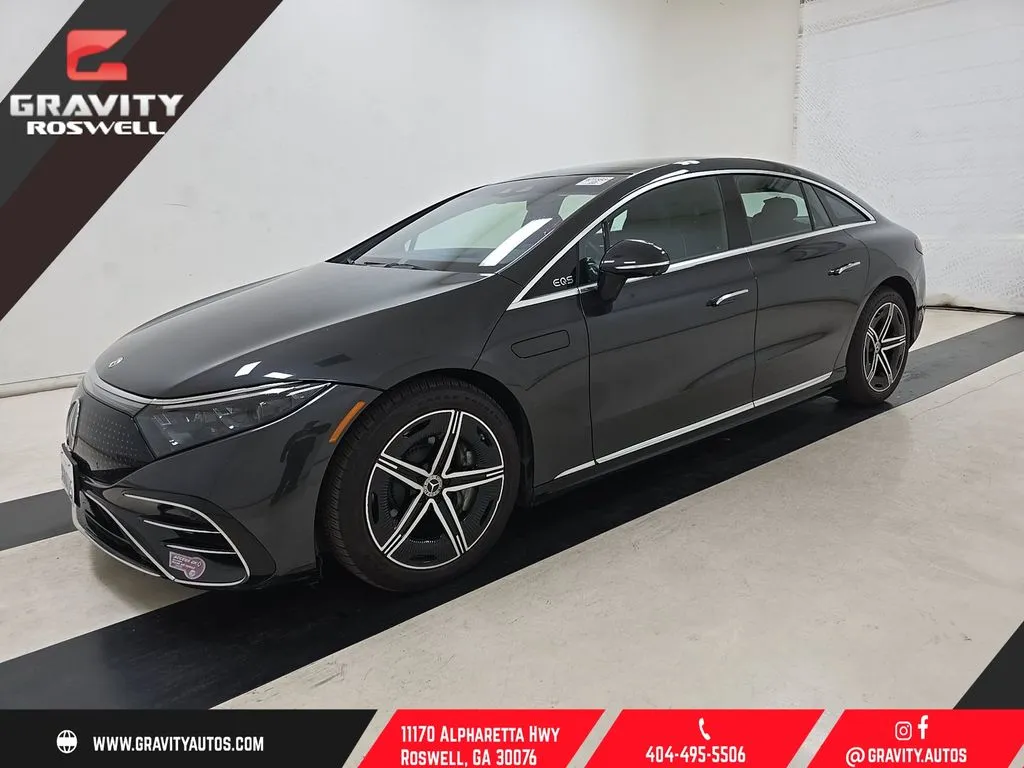 Black 2023 Mercedes-Benz EQS 450 for sale in Roswell, GA