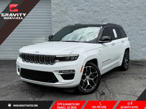 White 2023 Jeep Grand Cherokee Summit Reserve 4xe for sale in Roswell, GA