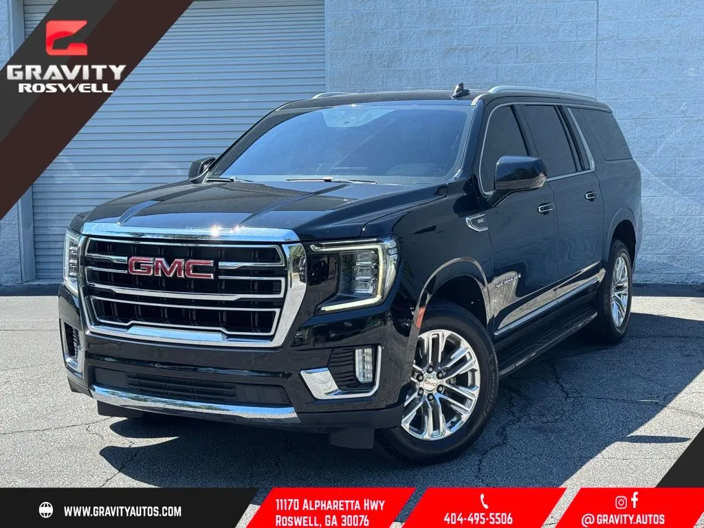 Black 2021 GMC Yukon XL SLT for sale in Roswell, GA