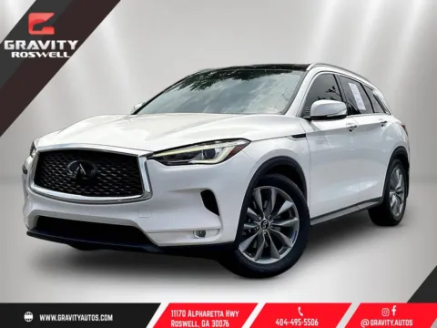 White 2021 INFINITI QX50 LUXE for sale in Roswell, GA