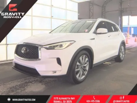 White 2021 INFINITI QX50 LUXE for sale in Roswell, GA