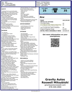 Another view of 2022 Mercedes-Benz C-Class C 300 for sale in Roswell, GA at Gravity Autos Roswell
