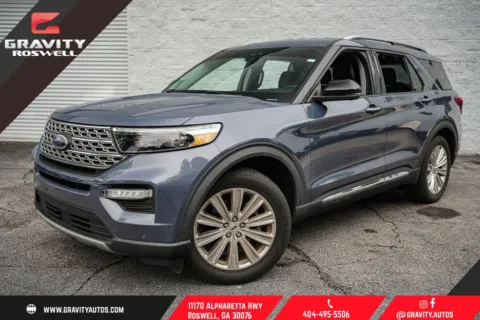 Blue 2021 Ford Explorer Limited for sale in Roswell, GA