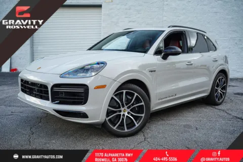 Gray 2021 Porsche Cayenne E-Hybrid Turbo S for sale in Roswell, GA