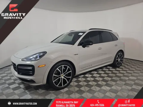 Gray 2021 Porsche Cayenne E-Hybrid Turbo S for sale in Roswell, GA