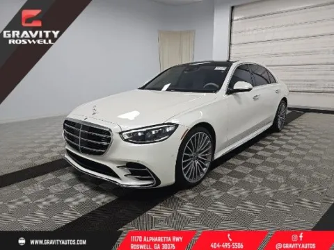 White 2022 Mercedes-Benz S-Class S 500 for sale in Roswell, GA