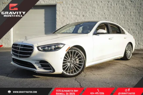 White 2022 Mercedes-Benz S-Class S 500 for sale in Roswell, GA