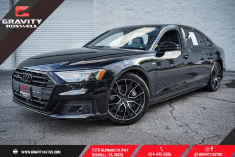 Black 2021 Audi A8 L 55 for sale in Roswell, GA