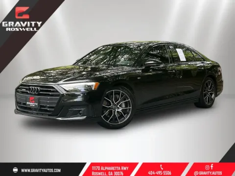 Black 2021 Audi A8 L 55 for sale in Roswell, GA