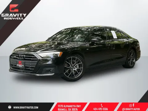 Black 2021 Audi A8 L 55 for sale in Roswell, GA