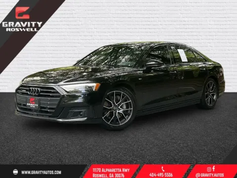 Black 2021 Audi A8 L 55 for sale in Roswell, GA
