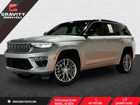Silver 2023 Jeep Grand Cherokee Summit 4xe for sale in Roswell, GA