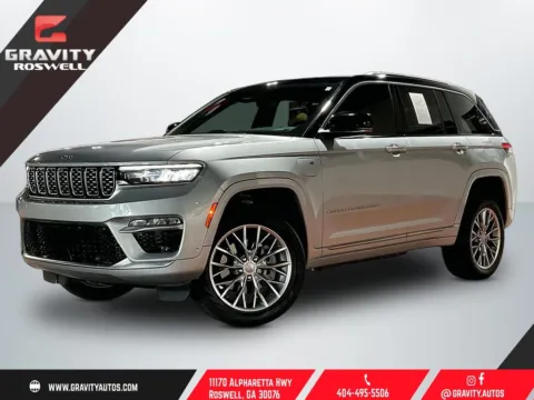 Silver 2023 Jeep Grand Cherokee Summit 4xe for sale in Roswell, GA