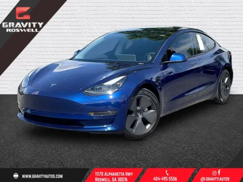 Blue 2023 Tesla Model 3 for sale in Roswell, GA
