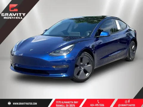 Blue 2023 Tesla Model 3 for sale in Roswell, GA