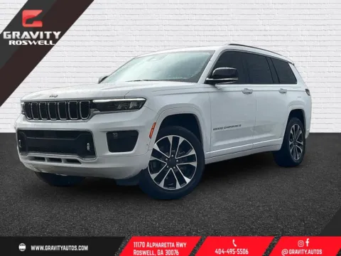 White 2021 Jeep Grand Cherokee L Overland for sale in Roswell, GA