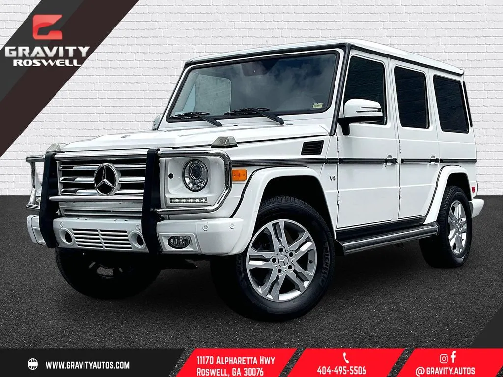 White 2014 Mercedes-Benz G-Class G 550 for sale in Roswell, GA
