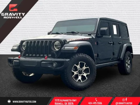 Black 2021 Jeep Wrangler Unlimited Rubicon for sale in Roswell, GA
