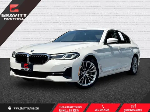 White 2021 BMW 5 Series 530i xDrive for sale in Roswell, GA
