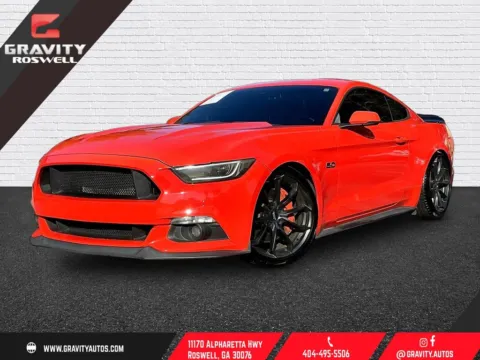 Orange 2015 Ford Mustang GT Premium for sale in Roswell, GA