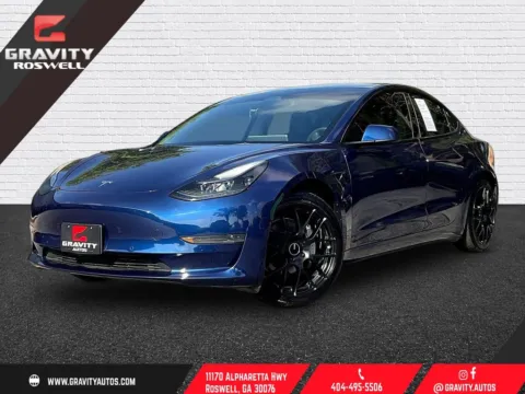 Blue 2022 Tesla Model 3 for sale in Roswell, GA