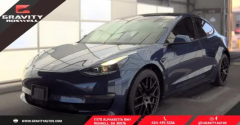 Blue 2022 Tesla Model 3 for sale in Roswell, GA