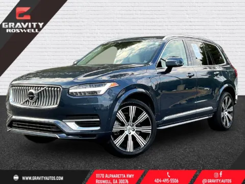 Blue 2022 Volvo XC90 Recharge Plug-In Hybrid T8 Inscription 7 Passenger for sale in Roswell, GA