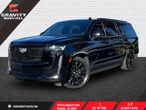 Black 2022 Cadillac Escalade ESV Sport for sale in Roswell, GA