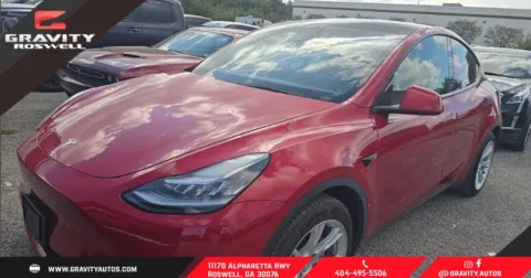 Red 2021 Tesla Model Y Long Range for sale in Roswell, GA