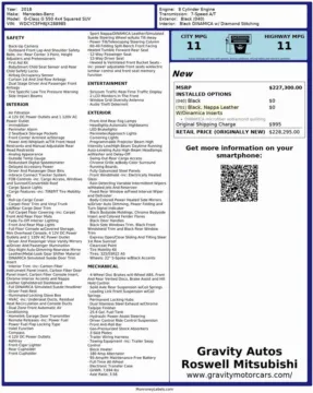 Another view of 2018 Mercedes-Benz G-Class G 550 Squared for sale in Roswell, GA at Gravity Autos Roswell