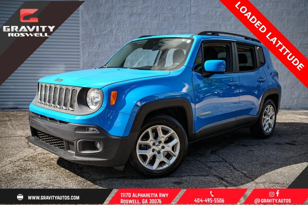 Blue 2015 Jeep Renegade Latitude for sale in Roswell, GA