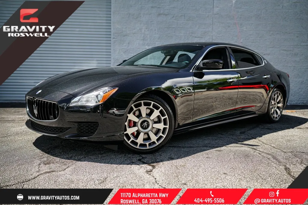 Black 2015 Maserati Quattroporte S Q4 for sale in Roswell, GA
