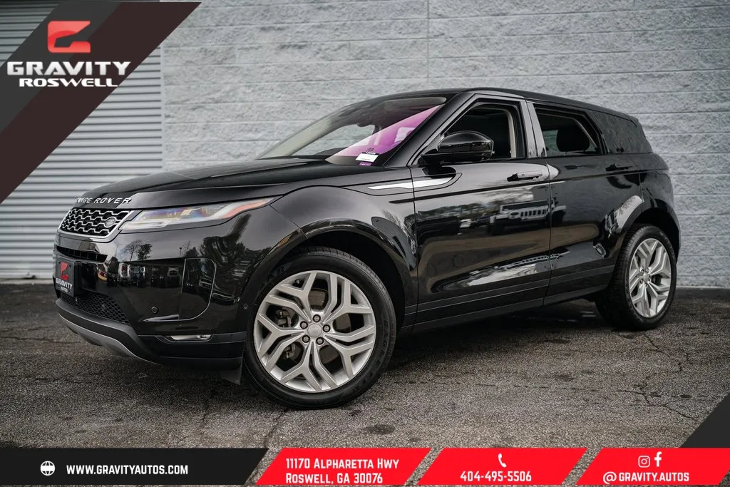 Black 2021 Land Rover Range Rover Evoque SE for sale in Roswell, GA
