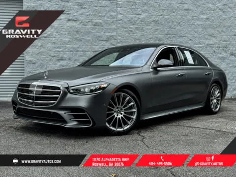 Gray 2022 Mercedes-Benz S-Class S 500 for sale in Roswell, GA